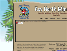 Tablet Screenshot of keynorthminigolf.com